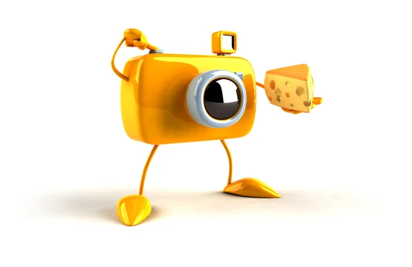 Photographer says cheese — Stock Photo, Image