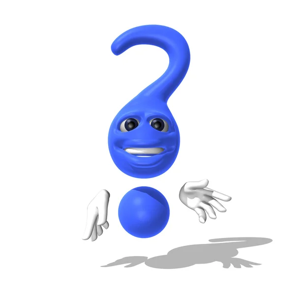 Question mark character — Stock Photo, Image
