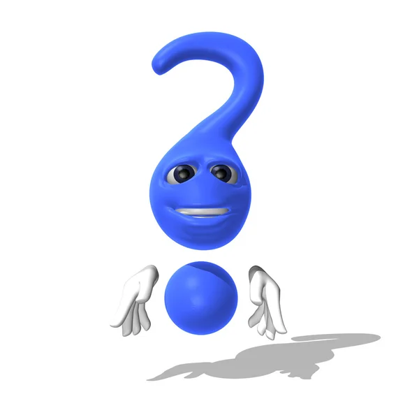 Question mark character — Stock Photo, Image