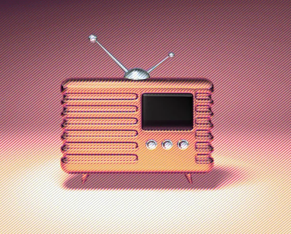 Ретро радіо — стокове фото