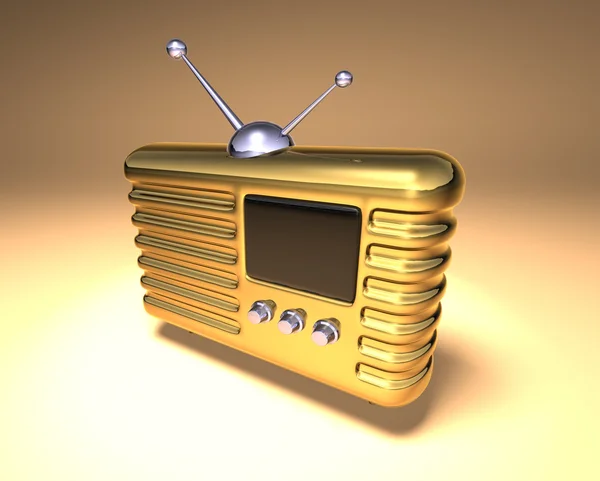 复古收音机 — 图库照片