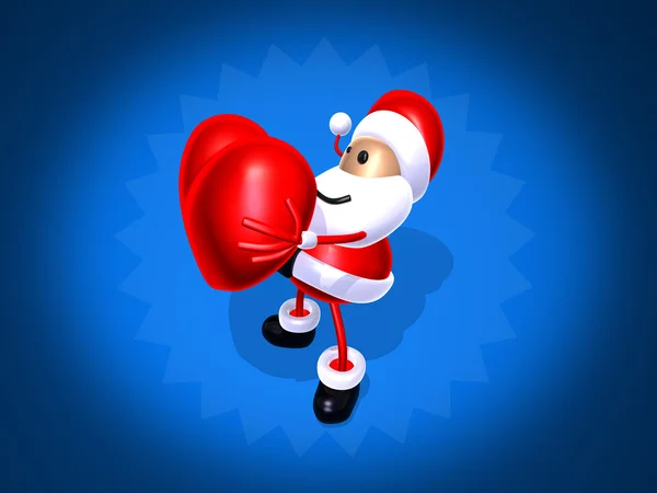 Santa claus liefde — Stockfoto