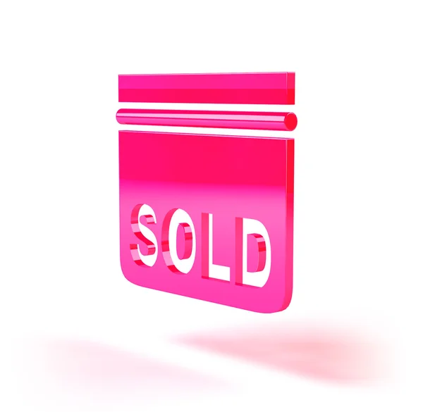Real estate icon : Sold — Stock Photo, Image