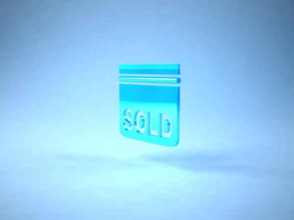 Immobilien-Ikone verkauft — Stockfoto