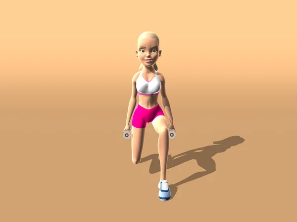 Fitness meisje benen en kont — Stockfoto