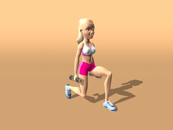 Fitness tjej ben och rumpa — Stockfoto