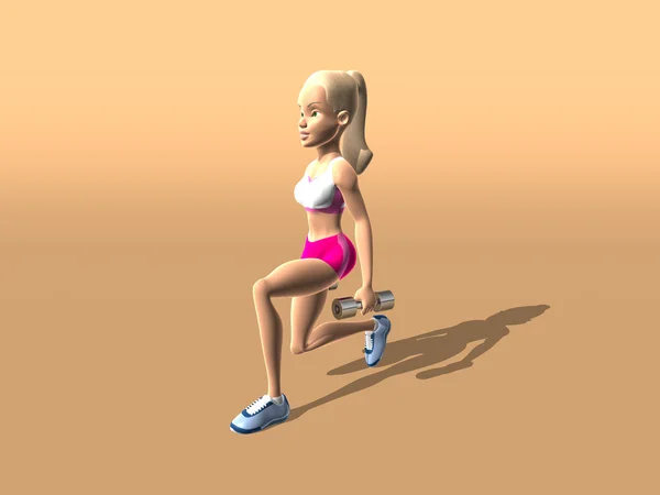健身女孩腿和屁股 — 图库照片