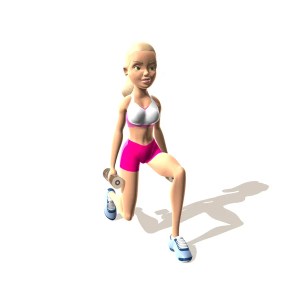 Fitness kız bacak ve kalça — Stok fotoğraf