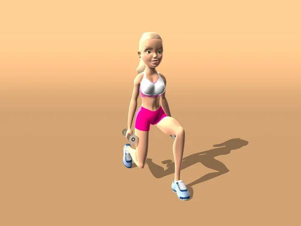 휘트니스 여자 다리와 엉덩이 — 스톡 사진
