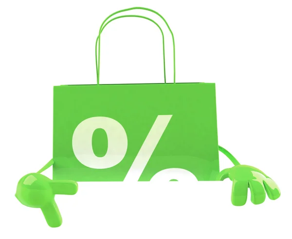Einkaufstaschen: Verkauf 3D-Illustration — Stockfoto