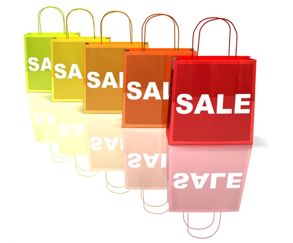 Shopping bags : sale 3d illustration — Stock Photo, Image
