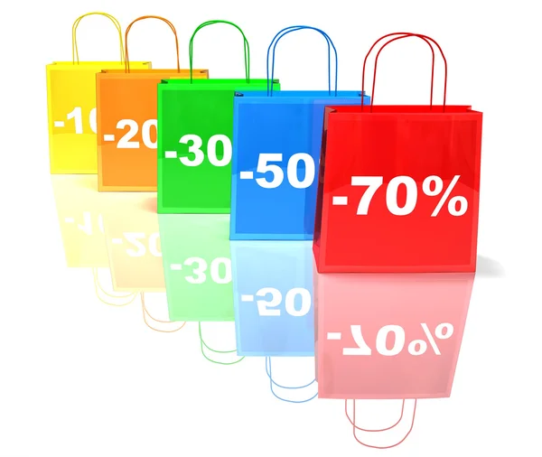 Bolsas de compras: venta ilustración 3d —  Fotos de Stock