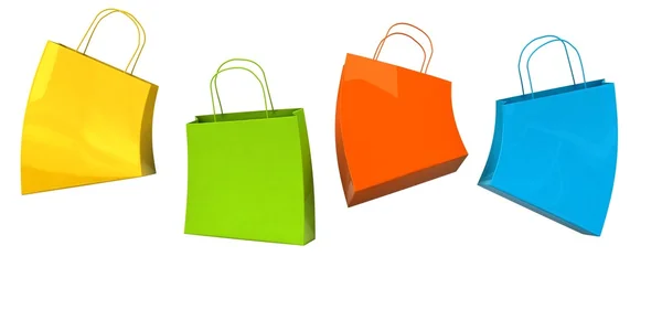 Shopping bags 3d illustration — Stock Photo, Image