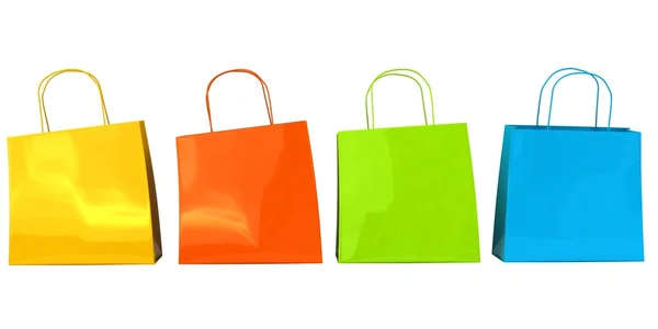 Shopping tassen 3d illustratie — Stockfoto