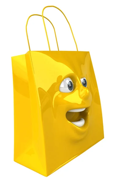 ショッピング バッグの 3 d イラストレーション — ストック写真