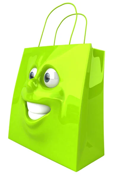 Einkaufstasche 3D Illustration — Stockfoto
