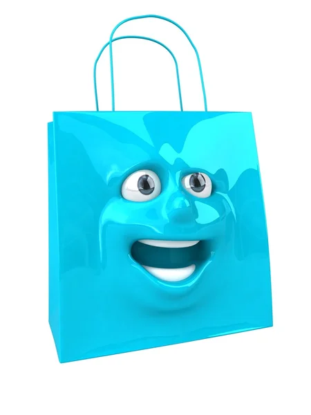 Bevásárló táska 3D-s illusztráció — Stock Fotó