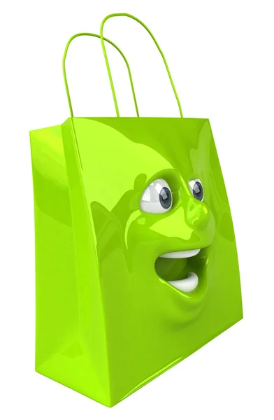 Nákupní taška 3d ilustrace — Stock fotografie