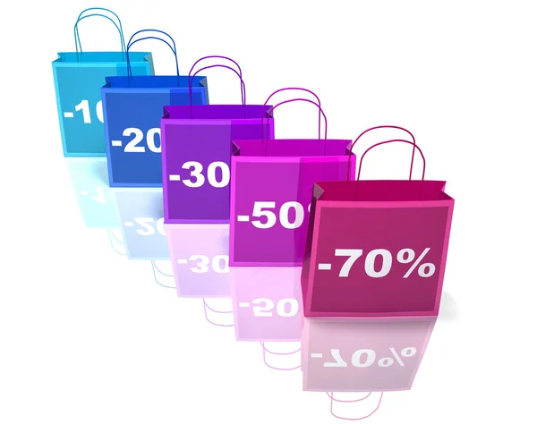 Einkaufstüten 3D Illustration — Stockfoto