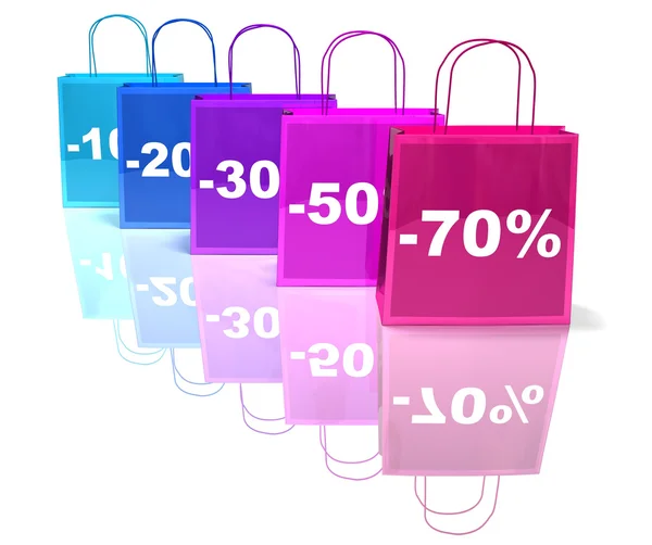 Bevásárlótáskák 3D illusztráció — Stock Fotó