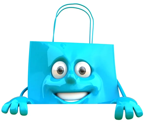 Shopping bag 3d illustration — Stock Photo, Image
