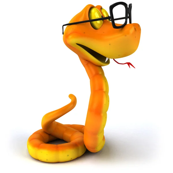 Φίδι με γυαλιά 3d απεικόνιση — Φωτογραφία Αρχείου