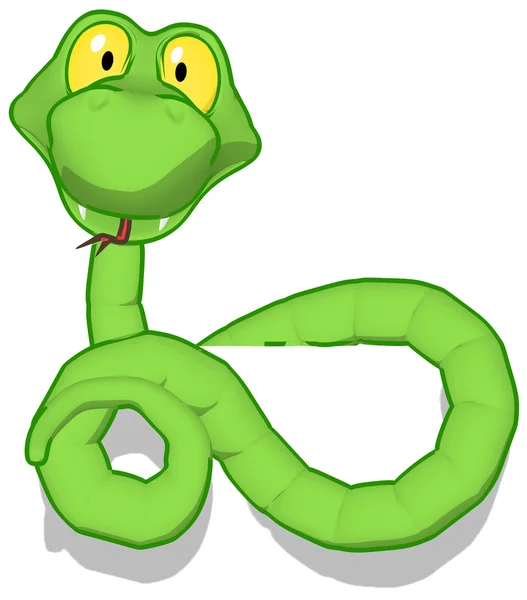Snake 3d ilustração — Fotografia de Stock