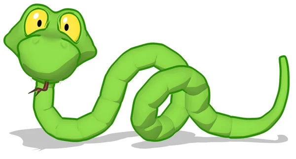 Иллюстрация Snake 3d — стоковое фото
