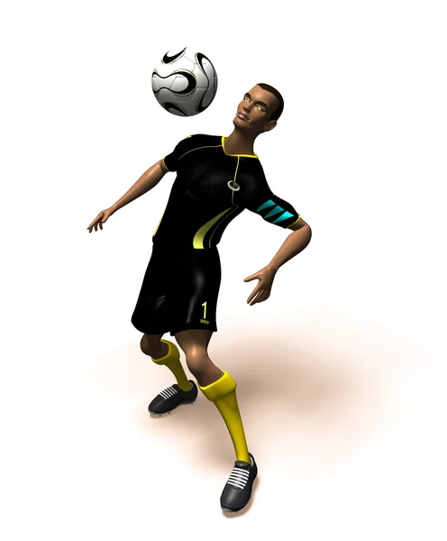 Football player 3d illustration — Stock Photo, Image