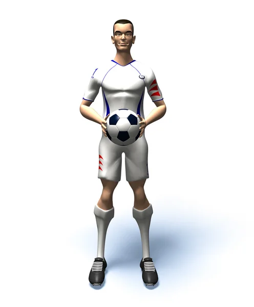 Piłka nożna gracz ilustracja — Zdjęcie stockowe