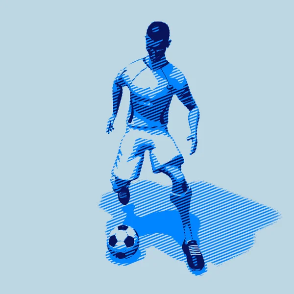 サッカー選手の 3 d イラストレーション — ストック写真