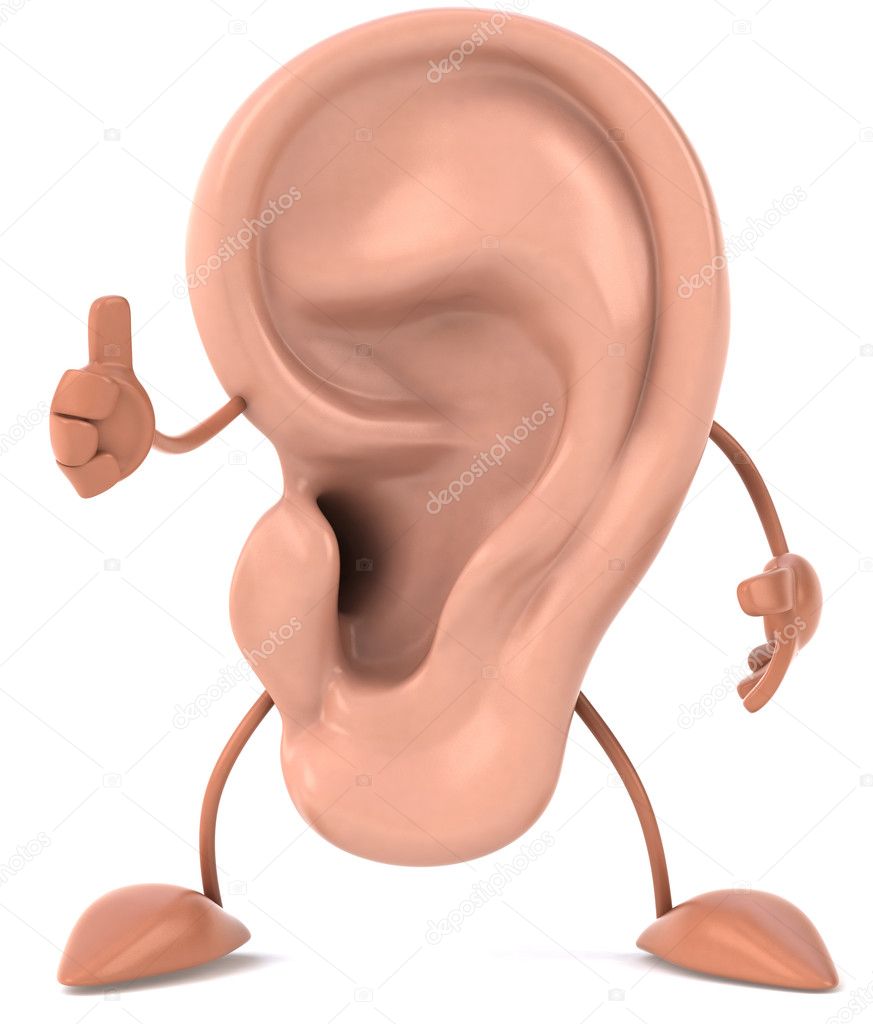 Ear 3d illustration