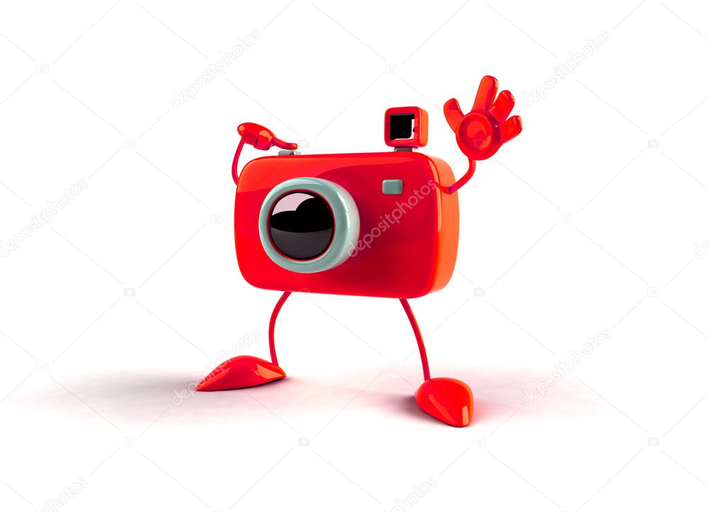 3D camera in a funny pose 3d illustration Stock Photo by ©julos 4395243