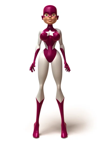 Ilustración Superwoman 3d — Foto de Stock