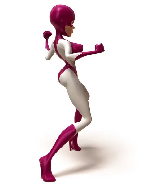 Superwoman 3d illustration — Stock Photo, Image