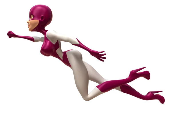Superwoman 3d ilustrace — Stock fotografie