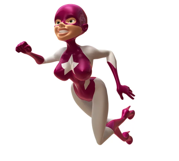 Superwoman 3d illustrazione — Foto Stock