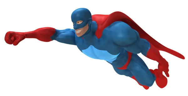 Супергеройская 3D-иллюстрация — стоковое фото