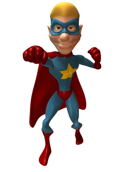 Super-herói ilustração 3d — Fotografia de Stock