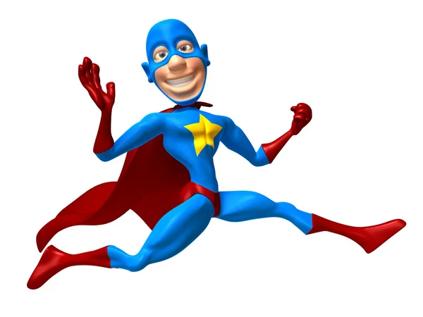 Superhjälte 3d illustration — Stockfoto