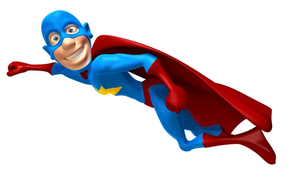 Superhero 3d ilustrasi — Stok Foto