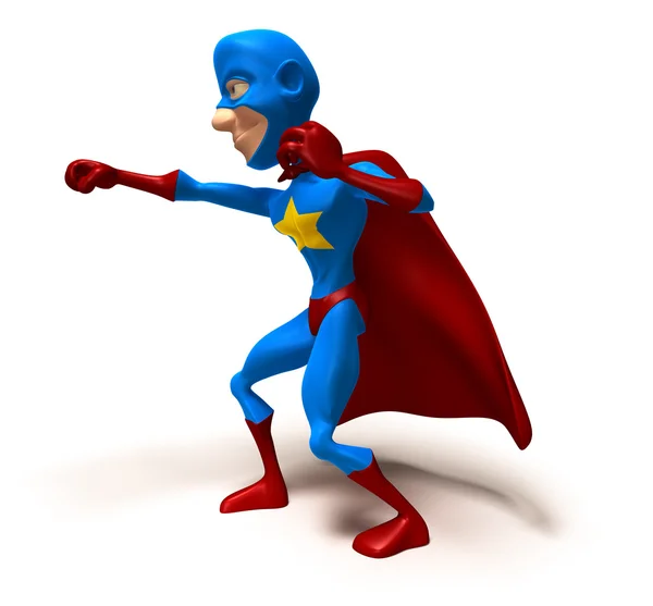 stock image Superhero 3d illustration