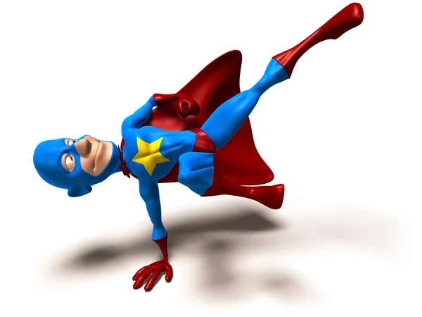 Ilustración superhéroe 3d —  Fotos de Stock