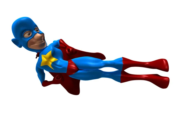 Супергеройская 3D-иллюстрация — стоковое фото
