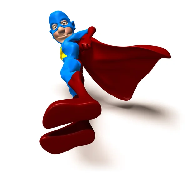 Ilustración superhéroe 3d — Foto de Stock