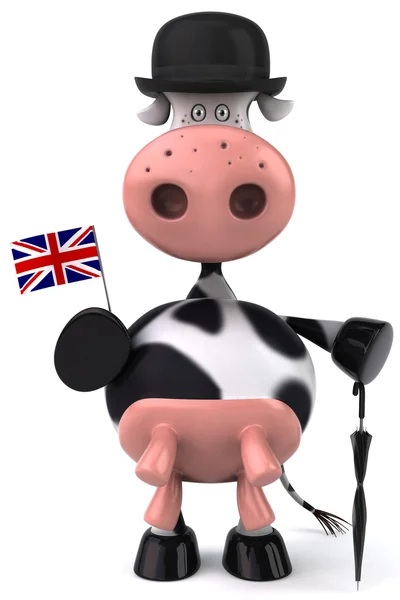 Inglês vaca 3d ilustração — Fotografia de Stock