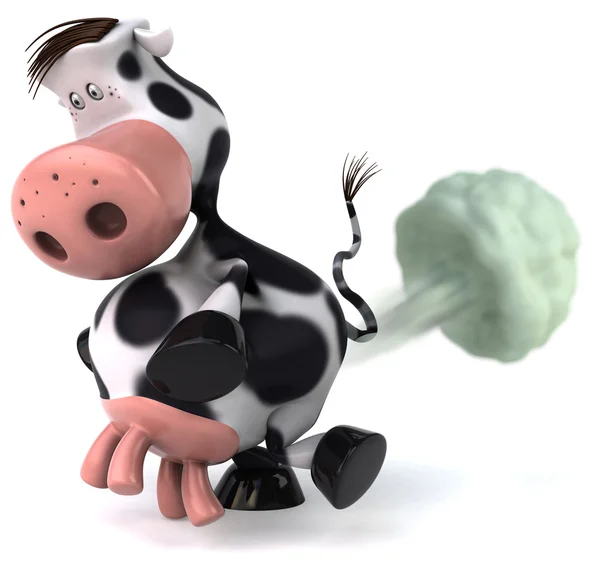 Cow and environment 3d illustration — Stock Photo, Image