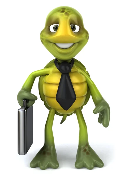 Business sköldpadda 3d illustration — Stockfoto