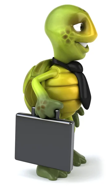 Zakelijke schildpad 3d illustratie — Stockfoto