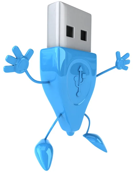 USB подключение 3d иллюстрация — стоковое фото